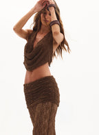 Erika Cowl Neck Top - Maxi Skirt Set – OASIS Resortwear - WaveFit