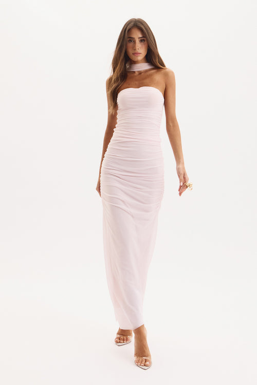 Astrid Strapless Tulle Top & Midi Skirt Set - WaveFit