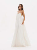 Sandra - Long, Flowy Linen Dress - OASIS Resortwear - WaveFit