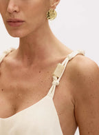 Marguerite Asymmetrical Short Dress with Ruffles - OASIS Resortwear - WaveFit