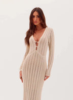 Simara Long Knit Dress - OASIS Resortwear - WaveFit