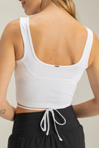 Tank Top Cropped Ribbed - LIVE! - WaveFit