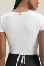 T-Shirt Cropped Ribbed - LIVE! - WaveFit