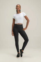 T-Shirt Cropped Ribbed - LIVE! - WaveFit