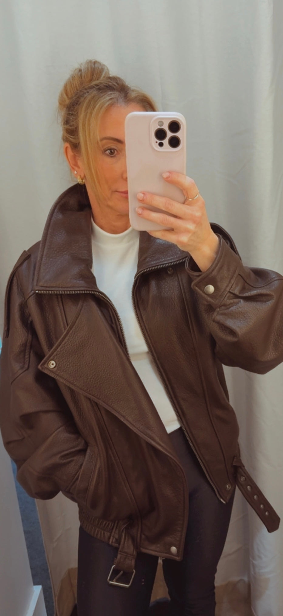 Bomber Jacket in Lambskin