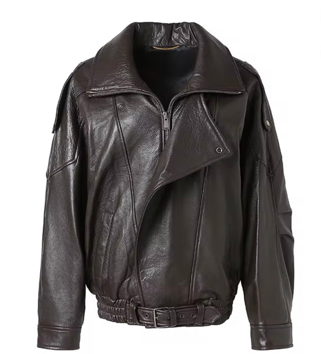 Bomber Jacket in Lambskin - WaveFit