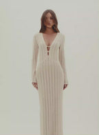 Simara Long Knit Dress - OASIS Resortwear