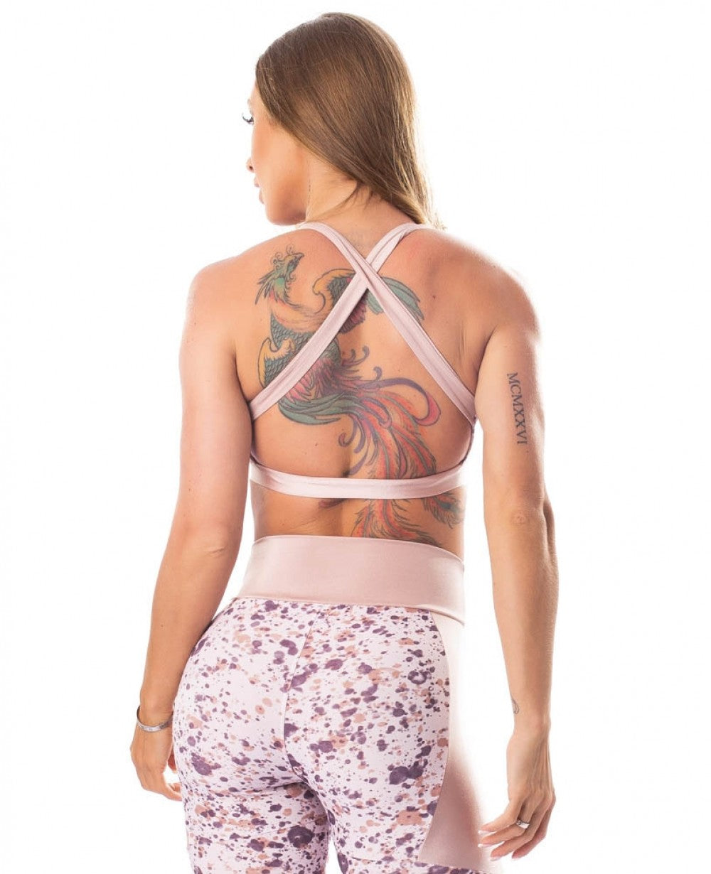 Sports Bra Atomic Print Pearl - Let's Gym