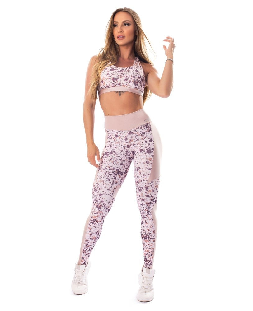 Legging Atomic Print Pearl - Let's Gym