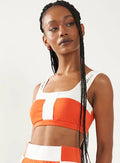 Sports Bra Cutouts Bicolor Sport Running - WaveFit