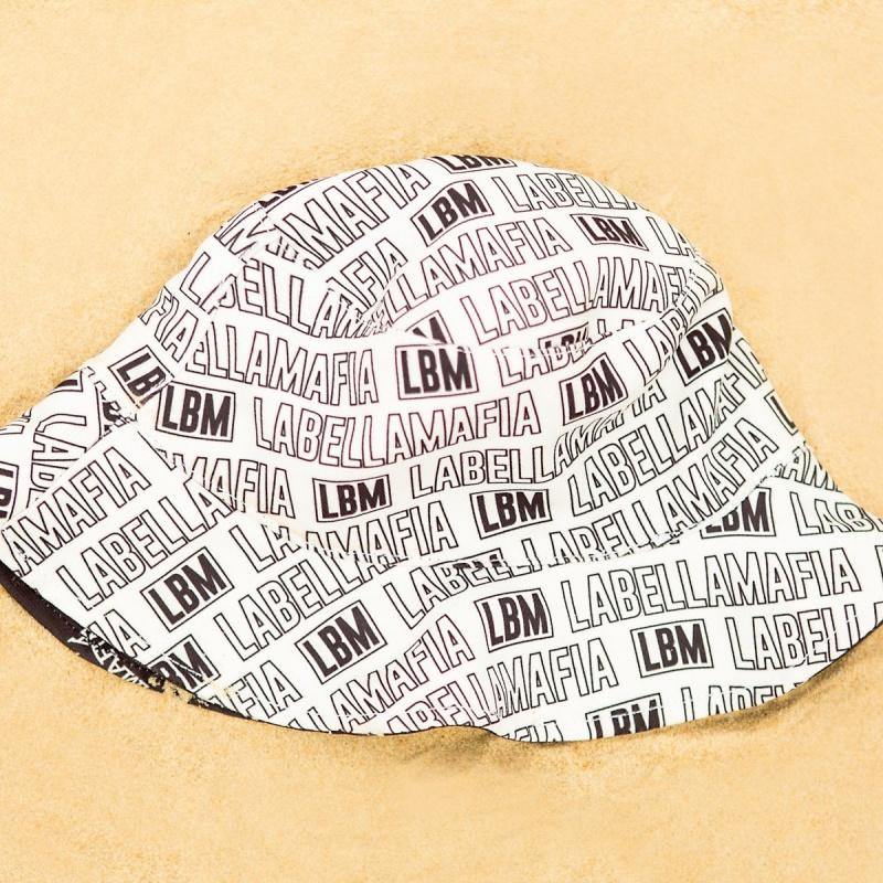 Bucket Hat Black and White Double Sided - LaBellaMafia