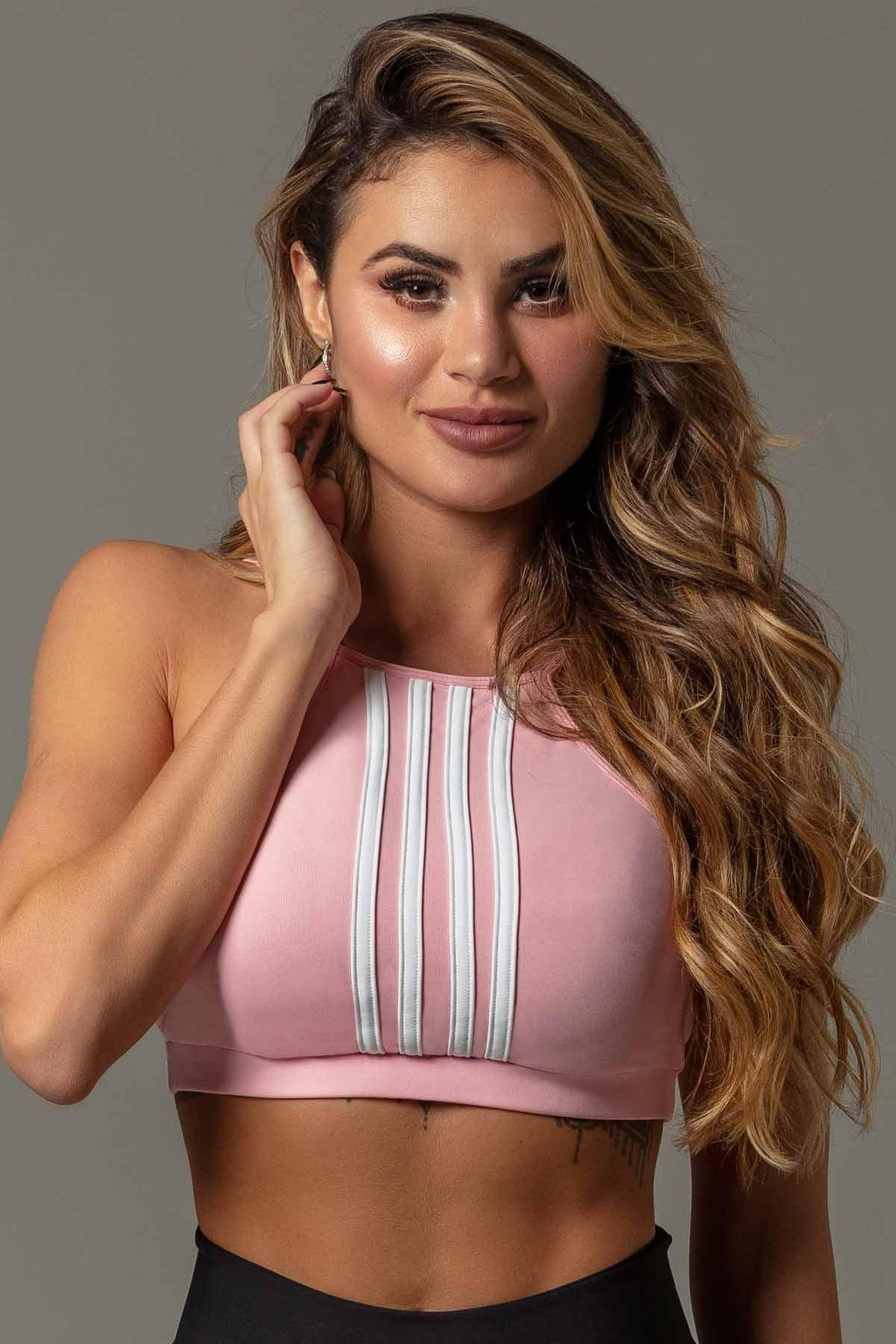 Sports Bra Attitude Fitness Light Pink - WaveFit