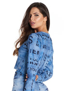 Blouse Long Sleeve Blue Hued - Vestem - WaveFit