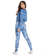 Blouse Long Sleeve Blue Hued - Vestem - WaveFit