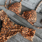 Bikini Set Butterfly Curtain Top Jaguar Orange - Santa Monica - WaveFit