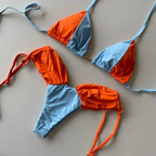 Bikini Set Lais Blue and Orange - WaveFit