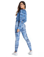 Legging Fuso Extreme Blue Denim - Vestem - WaveFit