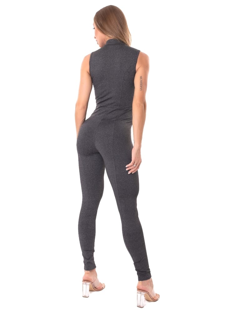Jumpsuit Move and Slay Grey - Let's Gym