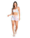 Shorts Peace Floral Nude - Vestem - WaveFit