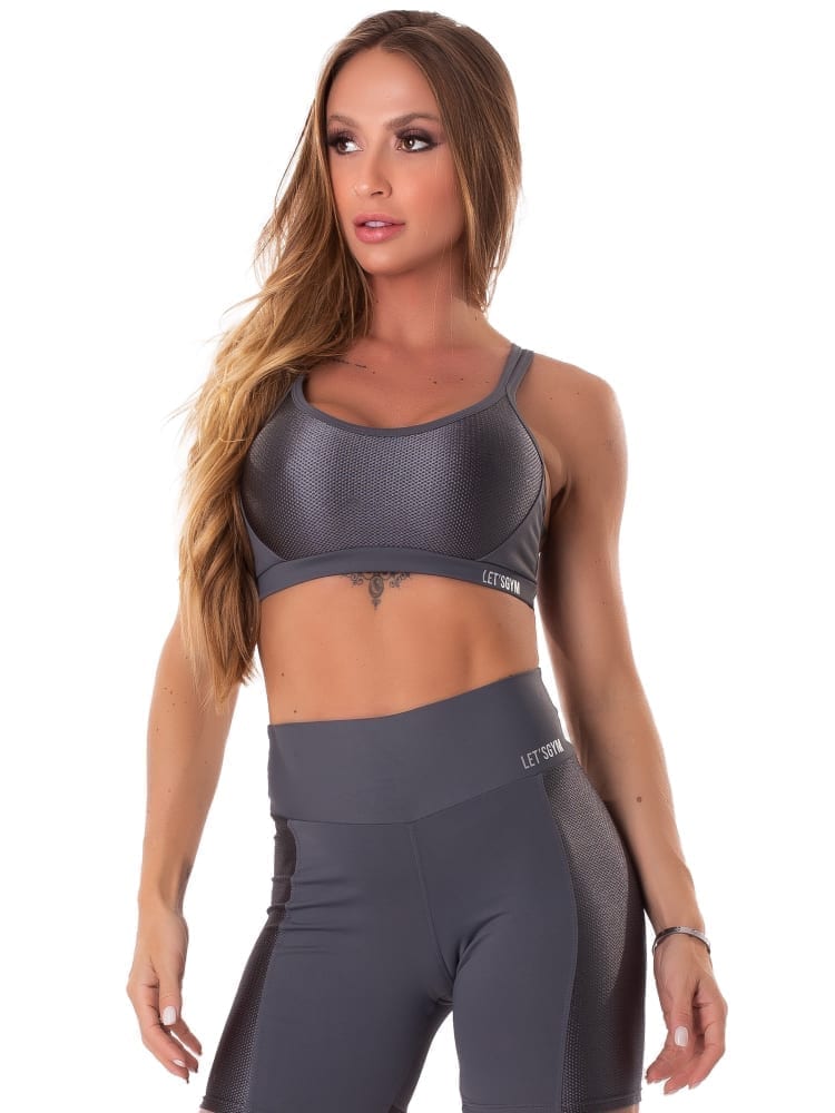 Sports Bra Gorgeous Grey - Let's Gym