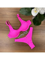 Bikini Karine Lastex Pink - Hypnotize Fashion Beach - WaveFit