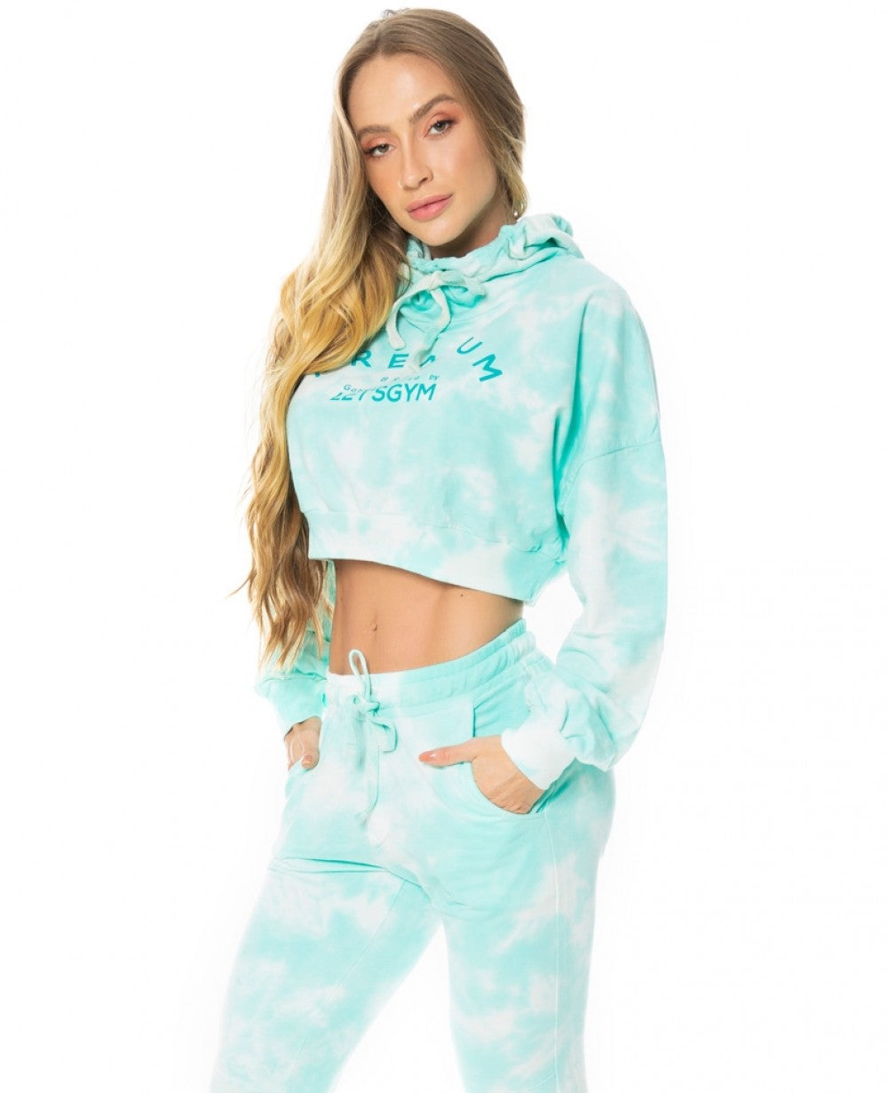 Jogger Let's Gym Tie Dye Green