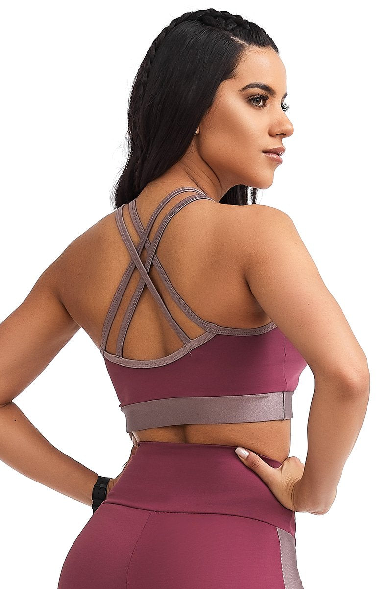 Top Emana Joy Purple Caju Brasil