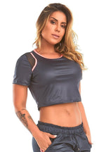 Cropped Blouse Blue Splendid Caju Brasil - WaveFit