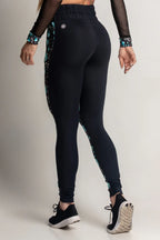 Legging Floral and Black Dream Fitness - WaveFit