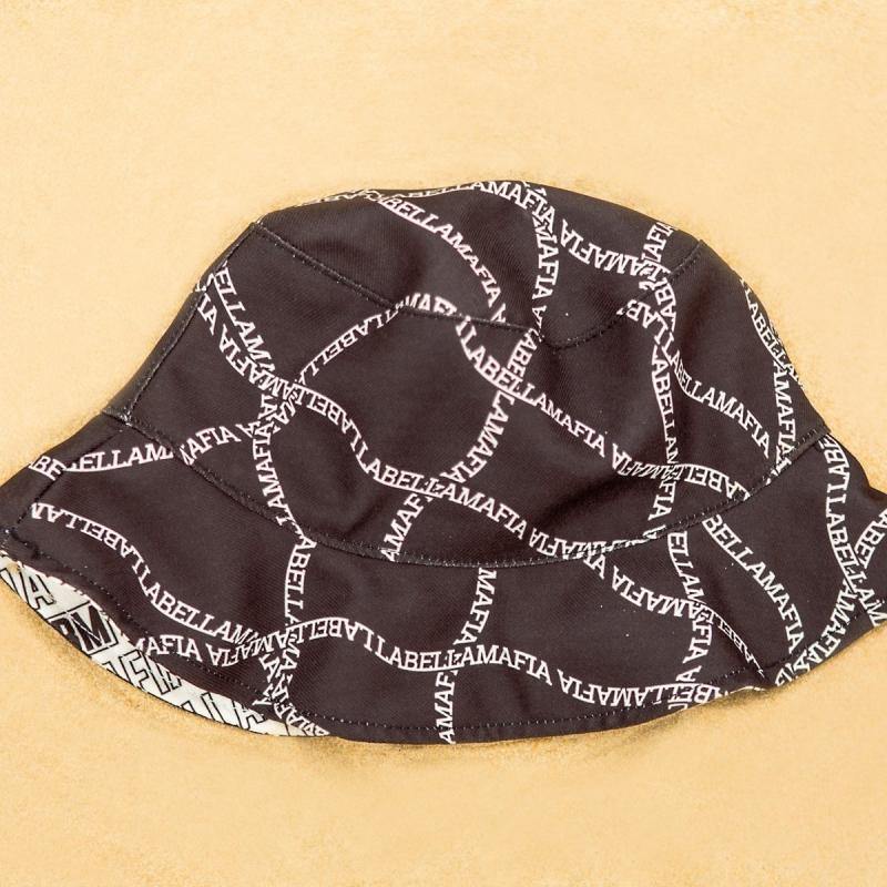 Bucket Hat Black and White Double Sided - LaBellaMafia