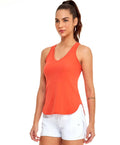 Tank Top Fit Elongated V-neck - WaveFit