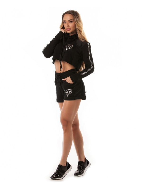 Short Moletinho Let's Gym Up Black