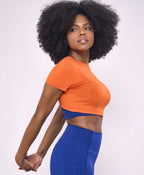 Cropped T-shirt Back Detail - WaveFit