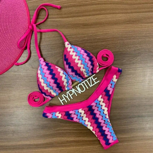 Bikini Andrieli Crochet Pink - WaveFit